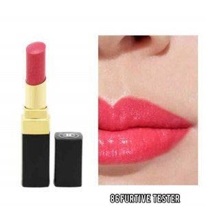 CHANEL - ROUGE COCO FLASH -HYDRATING VIBRANT SHINE LIP COLOUR -86 FURTIVE -NEW